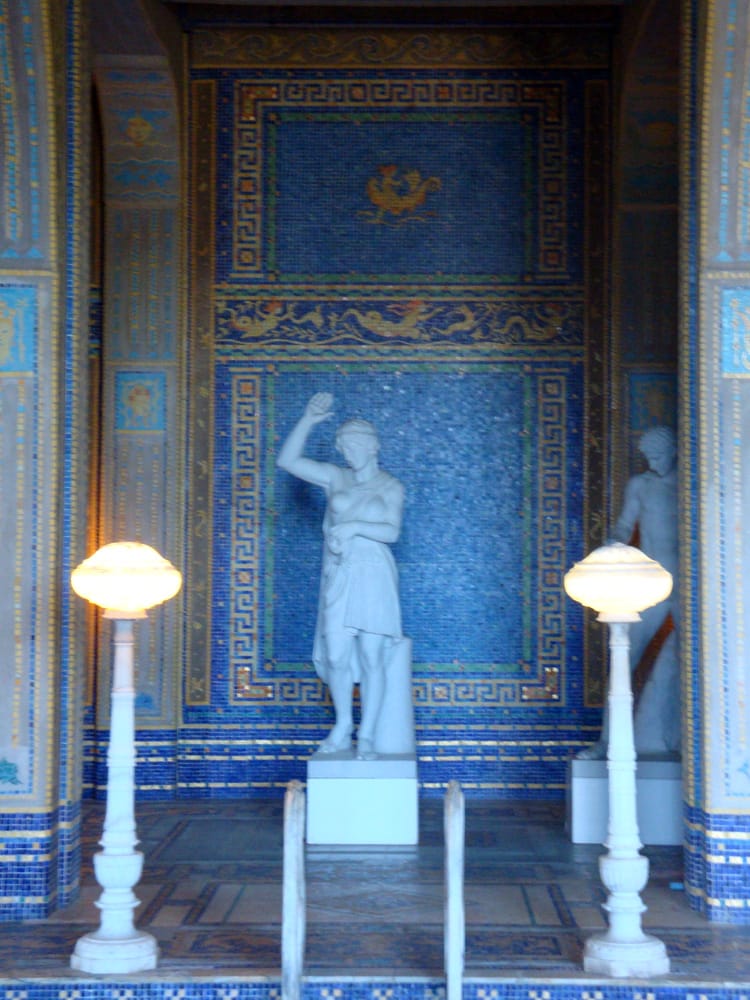 Statues around the Indoor Roman Pool Yelp