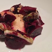 Beets w/ hazelnut curds, treviso &…