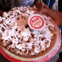 Sleepy Hollow - Funnel cake w powdered sugar n syrup - Lake Buena ...