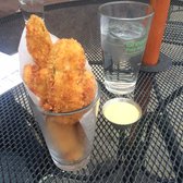 Burger Bar Chicago - Chicago, IL, United States. Fried pickles...the best I've ever had!