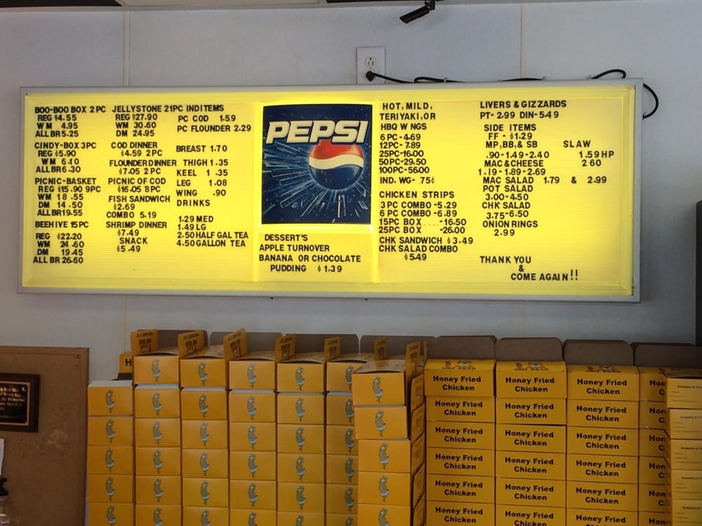 Yogi Bear Honey Fried Chicken Southern Hartsville, SC Reviews