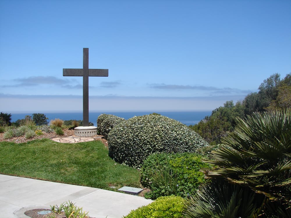 Point Loma Nazarene University The Cross Overlooking The Sea Cliffs 