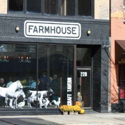 Farmhouse - Chicago, IL, United States. Chicken, pig, cow, duck, horse and donkey in the window. Not all of them are on the menu.