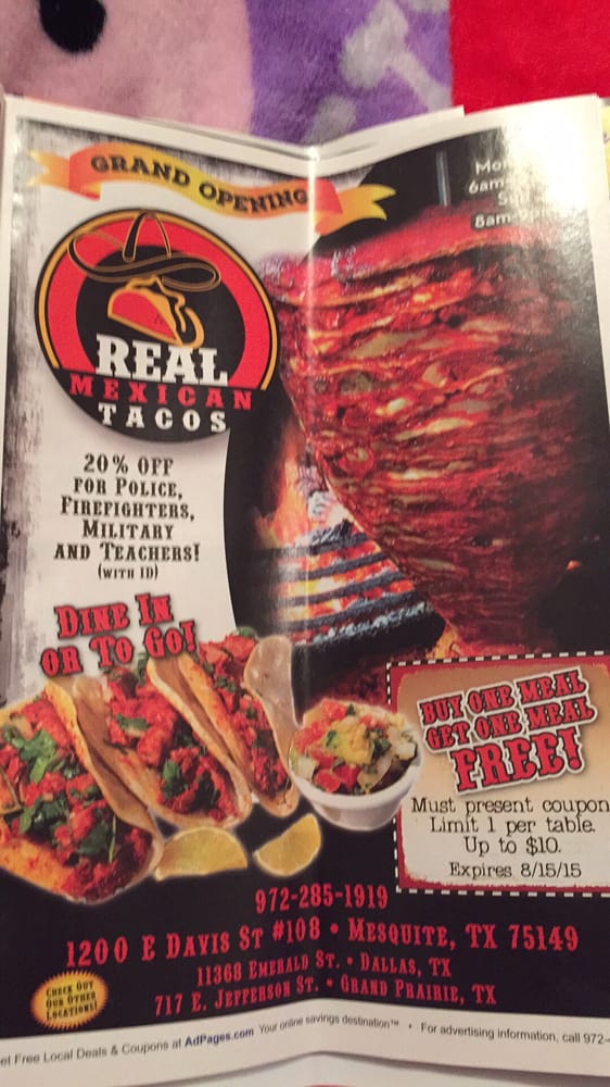 Real Mexican Tacos 16 Photos Mexican Mesquite, TX Reviews Yelp