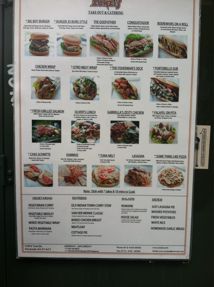 Zunzi’s 224 Photos Sandwiches Savannah, GA Reviews Menu Yelp