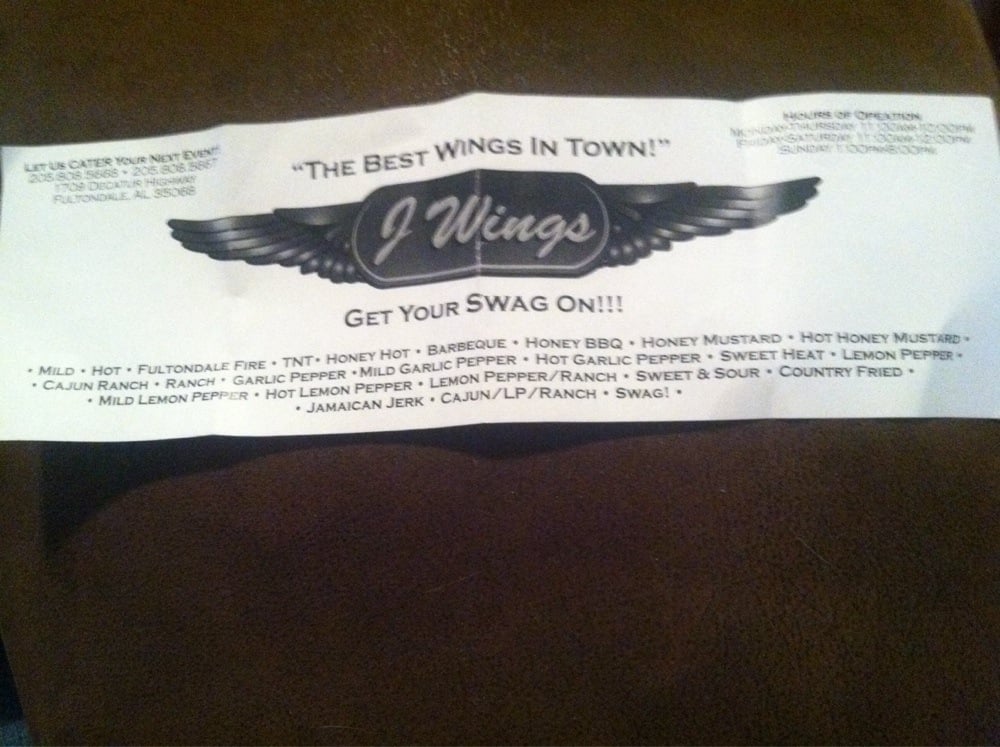 J Wings Fast Food 1709 Decatur Hwy Fultondale, AL Reviews Photos Yelp