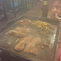 Oh! My SamGyupSal - Duluth, GA, United States. So smokey. Lol.