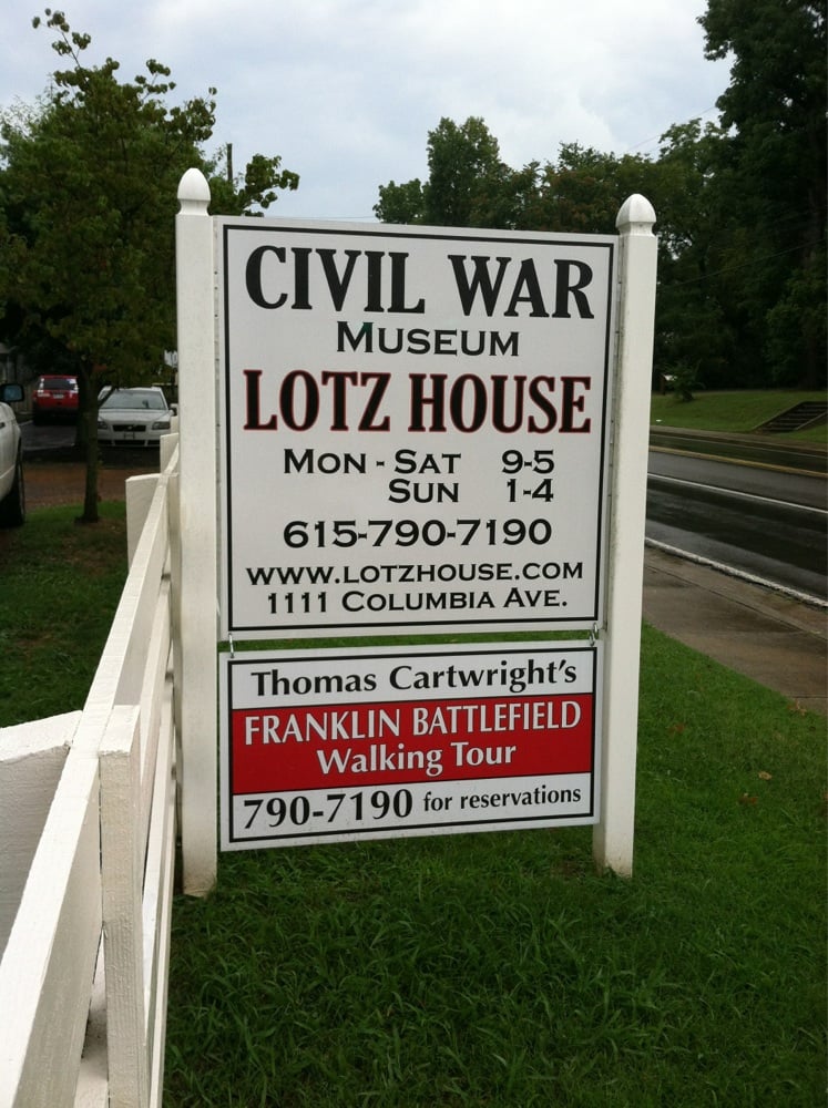 Lotz Civil War House Museum Franklin, TN Yelp