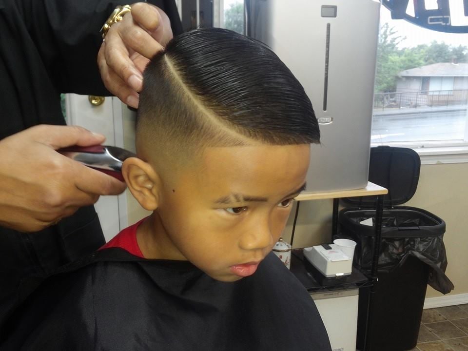 Top Fade Barber Shop - Renton, WA, United States. Comb over with hard ...