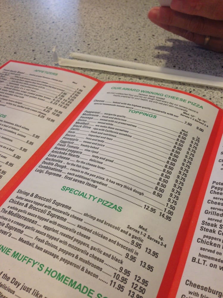 Luigi’s Pizzeria Pizza 616 Winthrop Ave Revere, MA Reviews