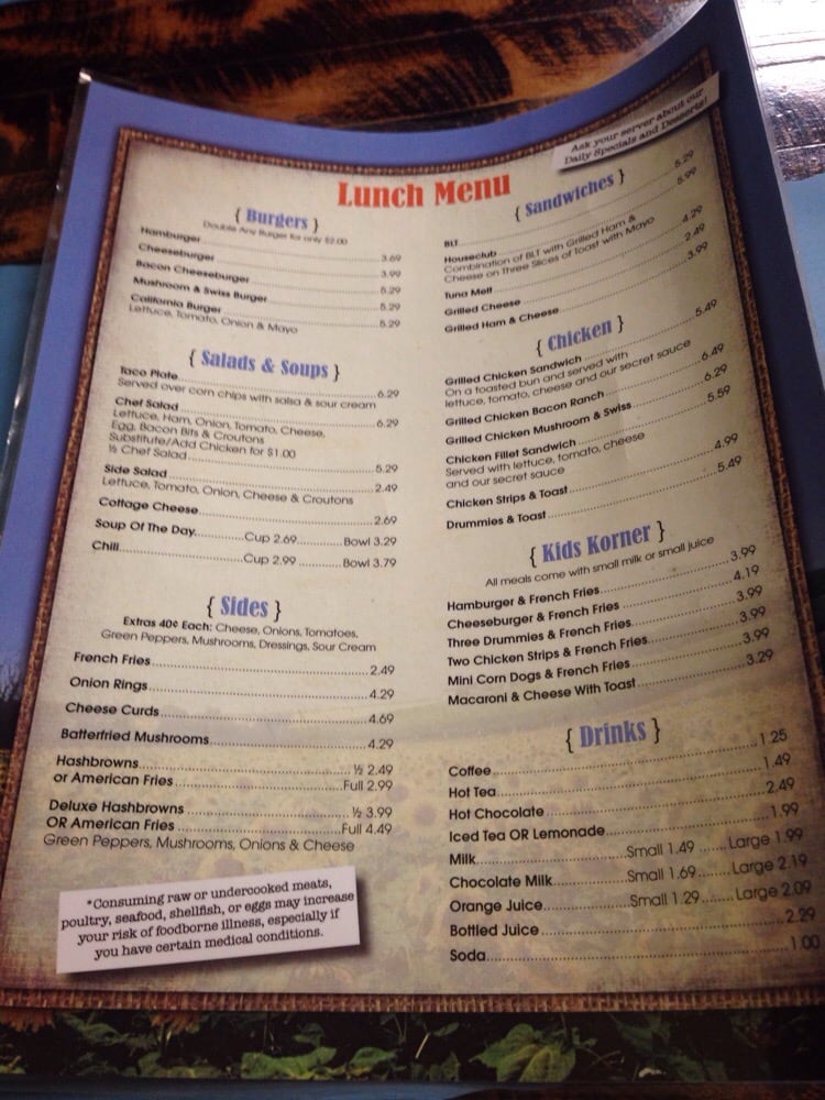 The Sunflower Cafe Cafes Whitehall, WI Reviews Photos Yelp