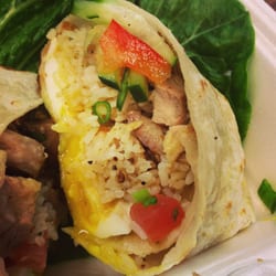 Tapsilog Bistro - Campbell, CA, United States. Chicken Adobo Burrito up