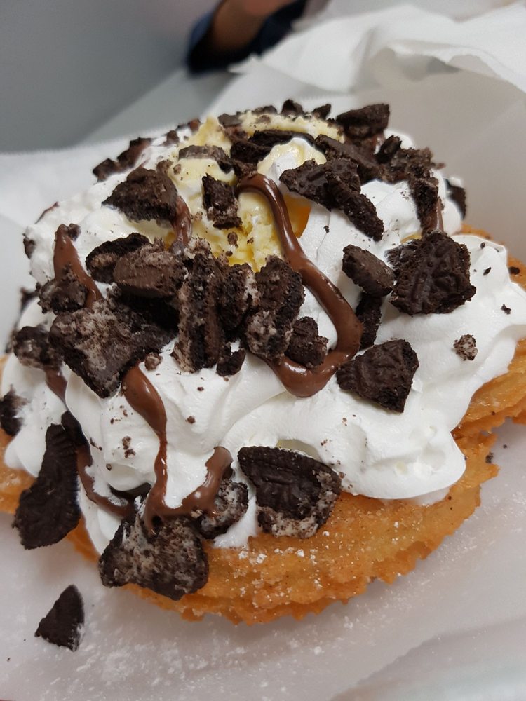 churro funnel cake with
