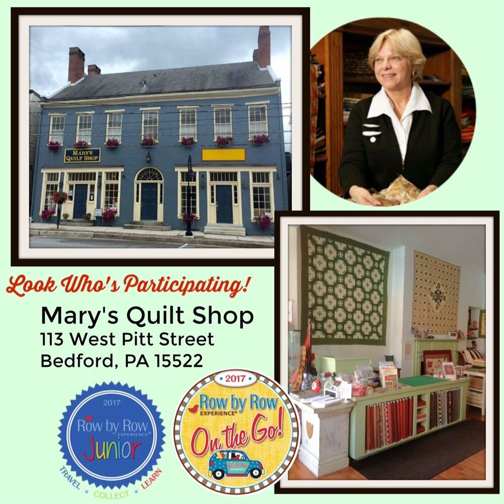 Mary’s Quilt Shop Fabric Stores 113 W Pitt St, Bedford, PA Phone