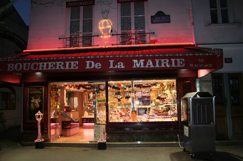Boucherie de la Mairie Butcher 41 rue de Bretagne, Marais Nord