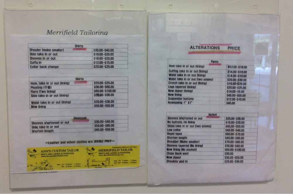 Merrifield Tailoring Shop