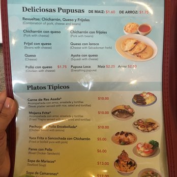 Dona Azucena Restaurant Menu Dona Azucena Restaurant Menu