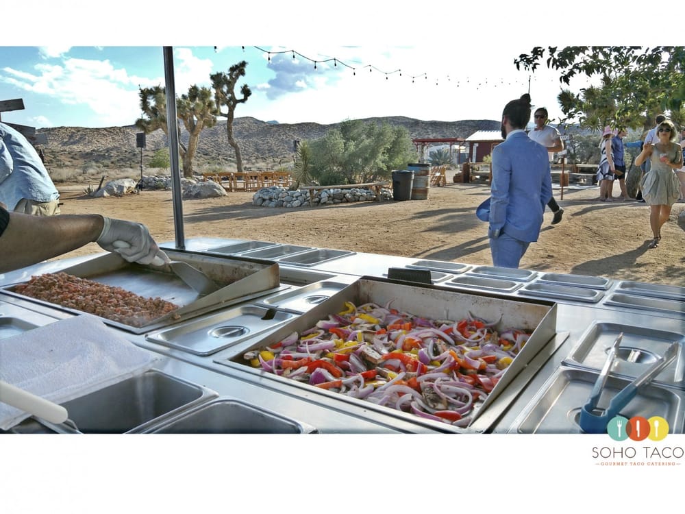Gourmet Taco Cart Catering By Soho Taco For A Pioneertown Wedding