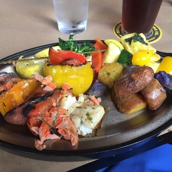 Bridge Seafood Temp Closed 188 Photos 130 Reviews Photo Of Bridge Seafood Anchorage Ak United States Skewers Wit Salmon