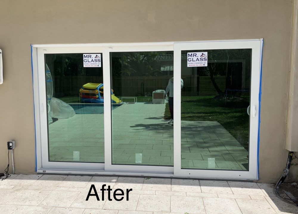 Impact Sliding Glass Door With Gray Low E Tint Yelp