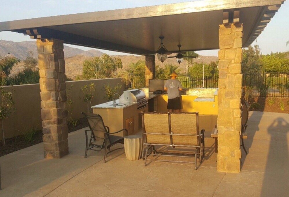 Riverside Ca Awesome Freestanding Alumawood Patio Cover The Rock Photo Of Southern California Patios Corona Ca United States Riverside