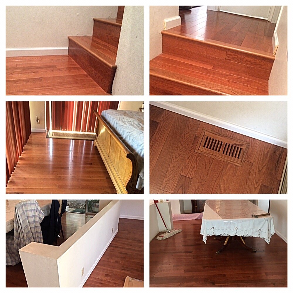 3 1 4 Inch Wide Pre Finished Oak Nail Down Vent Inlay With Stairs Photo Of Goodland Floors Santa Barbara Ca United States 3 1