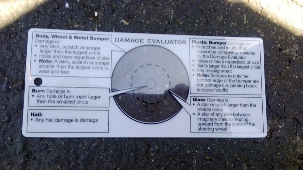 Enterprise Car Rental Damage Evaluator Enterprise Car Rental Damage Evaluator
