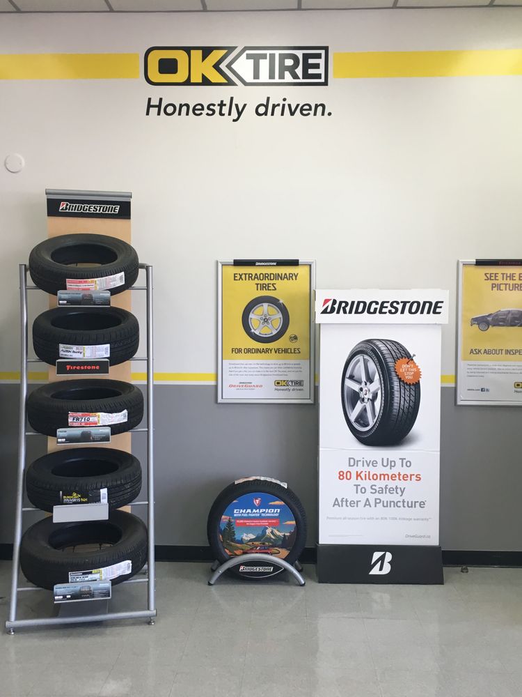 OK Tire Auto Repair 1600 Regent Avenue W, Winnipeg, MB Phone