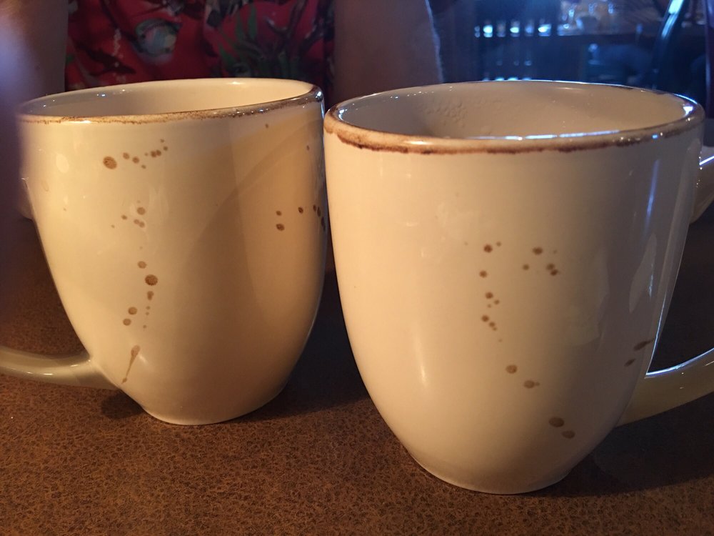 Two Cups Of Coffee The Stains Are In The Glaze Yelp