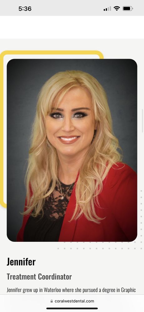 image of business Coral West Dental