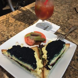 Bar On 4 - Beverly Hills, CA, United States. Caviar and Egg Sandwich. A MUST have.