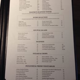 Mastro S City Hall Menu With Prices Mastro S City Hall Menu With Prices