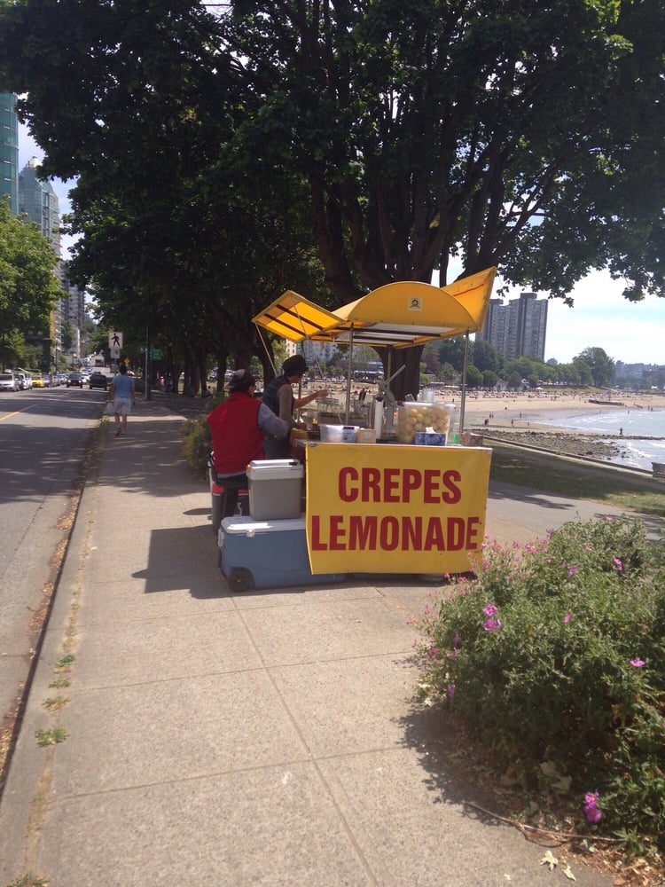 Crepes and Lemonade Stand Street Vendors 2061 Beach Avenue, West