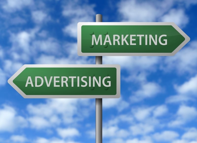 Image result for Advertising vs. MARKETING