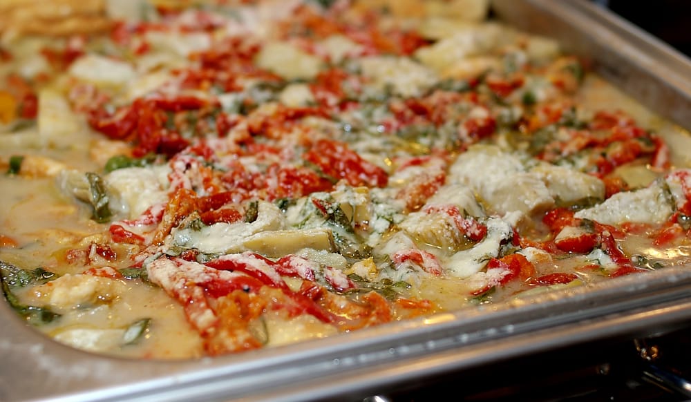 chicken with roasted red peppers and artichoke hearts