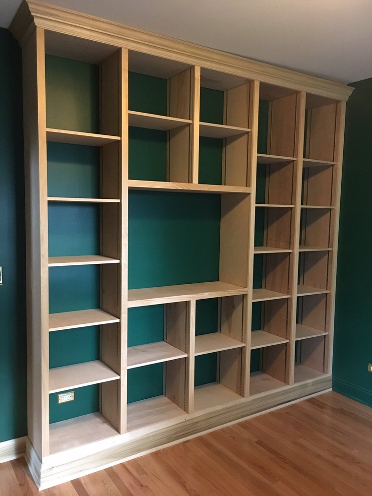 An Entire Wall Of Custom Bookshelves Yelp Photo Of The Good Guys Handyman Chicago Il United States An Entire