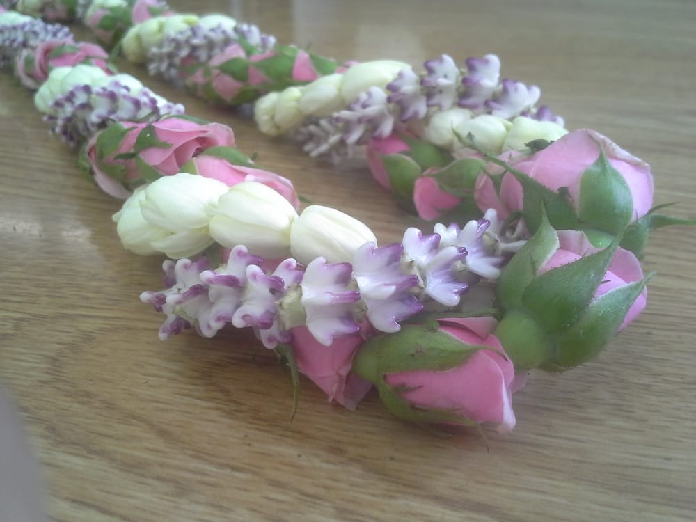 baby pink rosebud lei twist with pikake and baby crown yelp