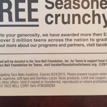 Taco bell breakfast coupons