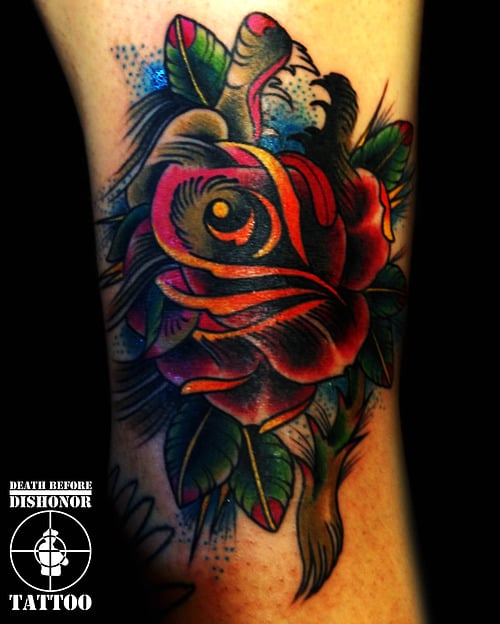wolf rose by baby drew at death before dishonor tattoo 2012 yelp wolf rose by baby drew at death before dishonor tattoo 2012 yelp