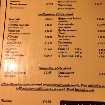 Cafe De Klos Menu Amsterdam Cafe De Klos Menu Amsterdam