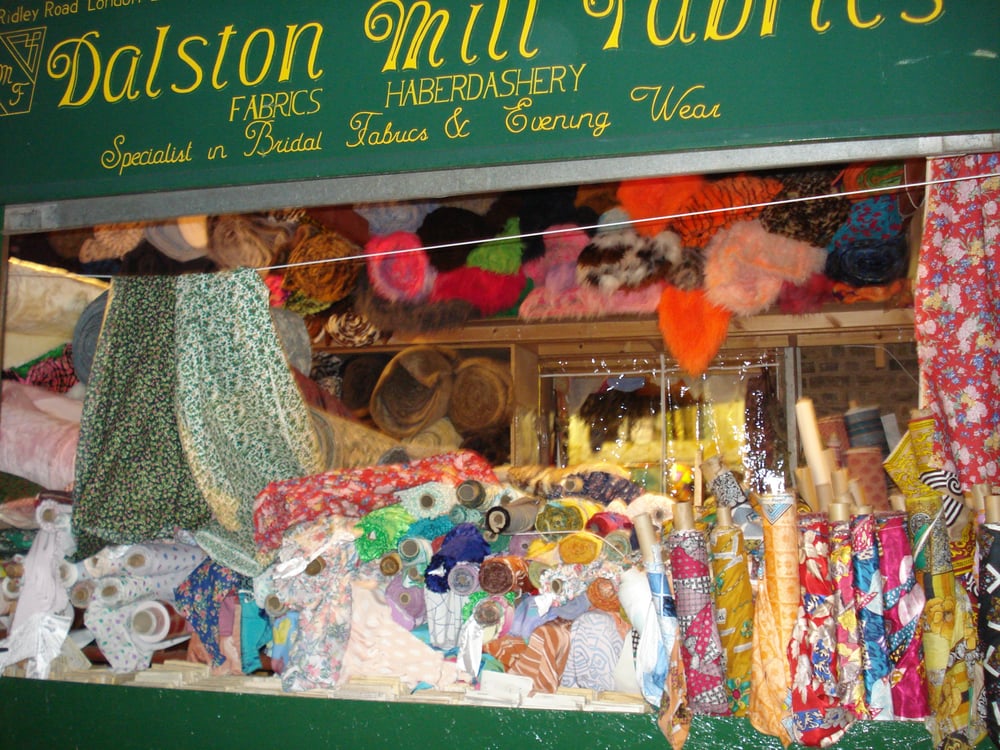 Dalston Mill Fabrics Fabric Stores 6973 Ridley Road, Dalston, London, United Kingdom