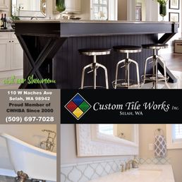 custom tile works get quote 11 photos carpeting 110 w naches custom tile works