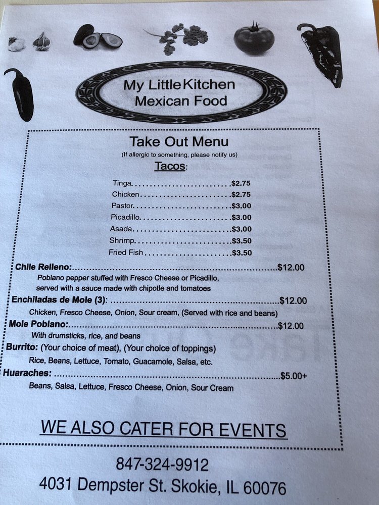 Online Menu Of My Little Kitchen Restaurant Skokie Illinois