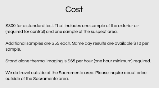 Mold Test Sacramento