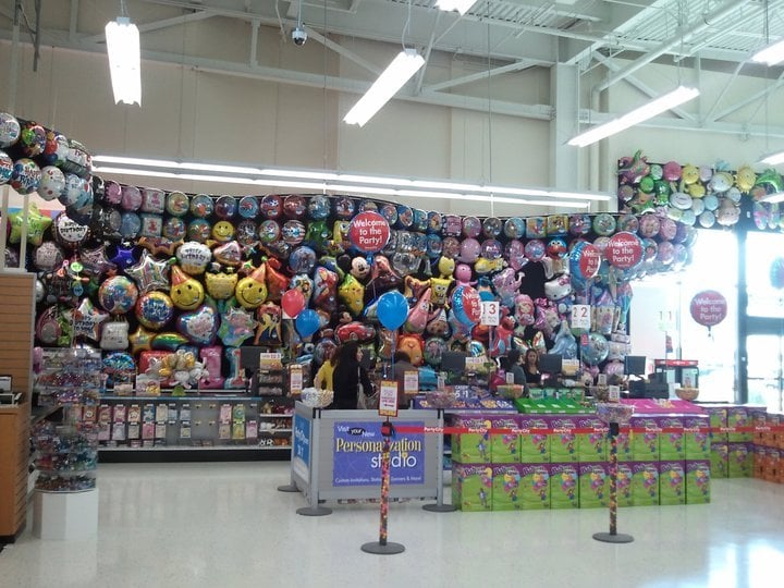 Checkout counter. Huge balloon selection. Yelp