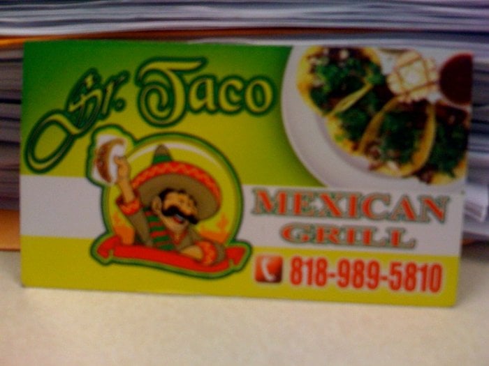 Sr. Taco Mexican Grill CLOSED Mexican 6407 Van Nuys Blvd, Van