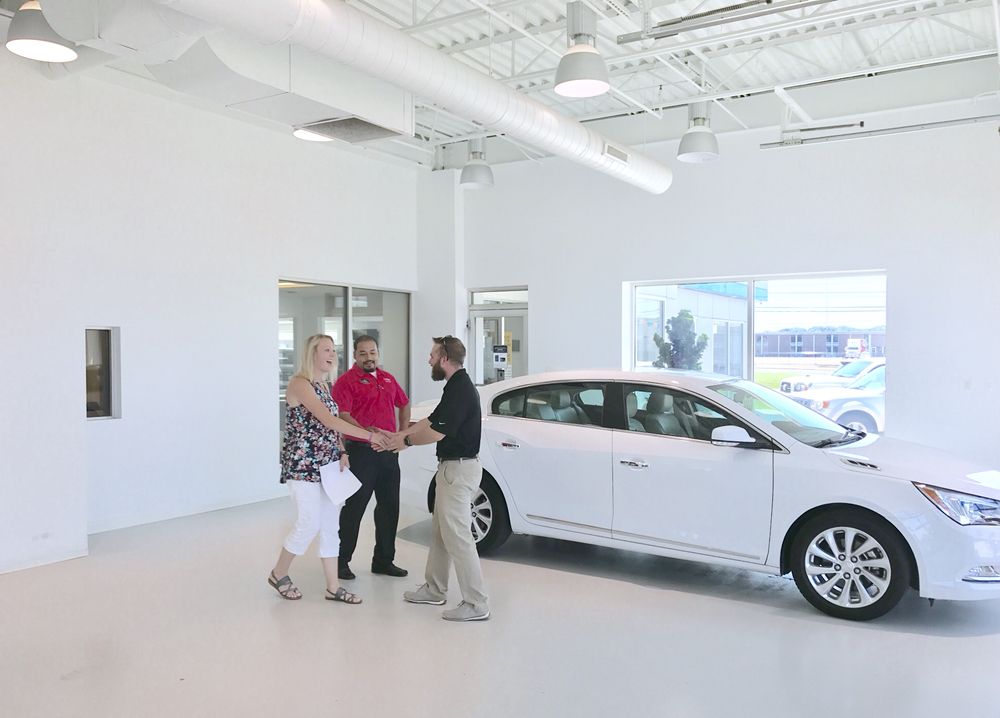 The Delivery Bay At Uebelhor Chevrolet Cadillac In Jasper Indiana