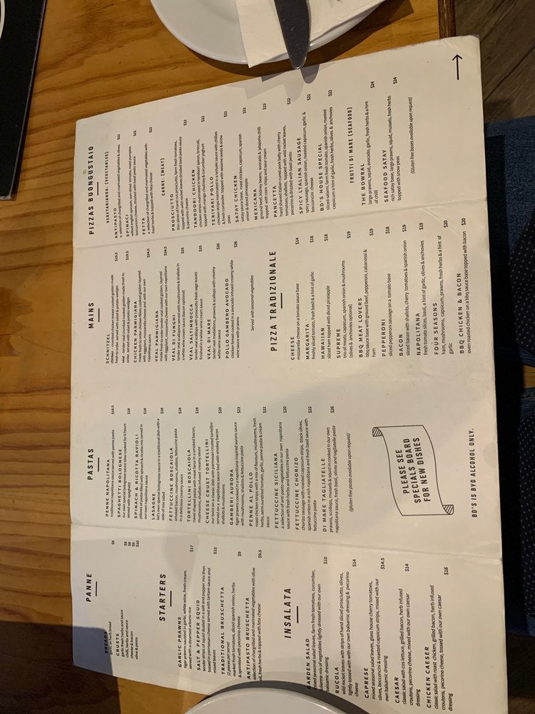BD's Woodfired Pizza & Pasta