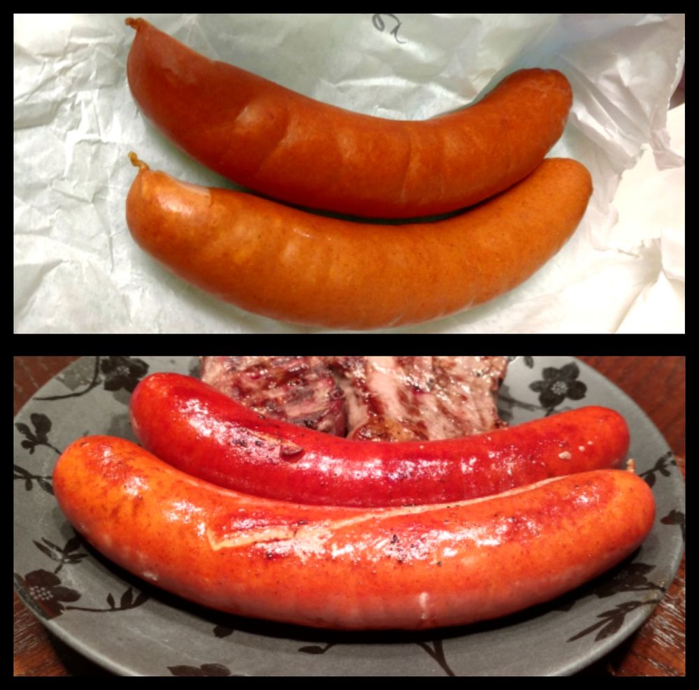 Debreziner before and after cooking Yelp