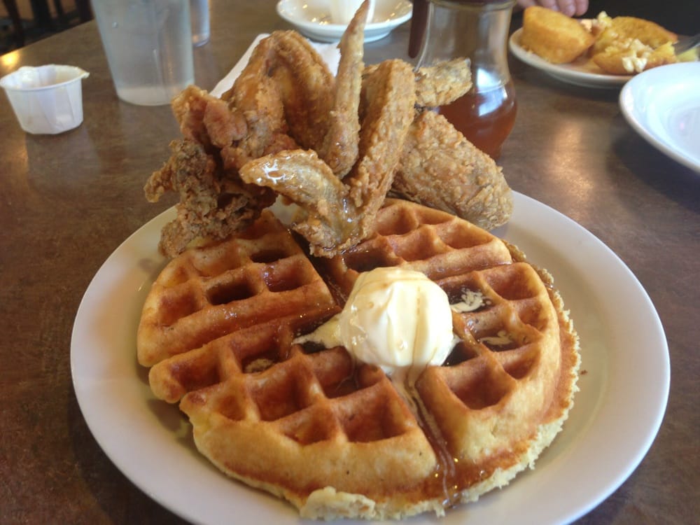 Yummmm! Chicken and waffles... Yelp